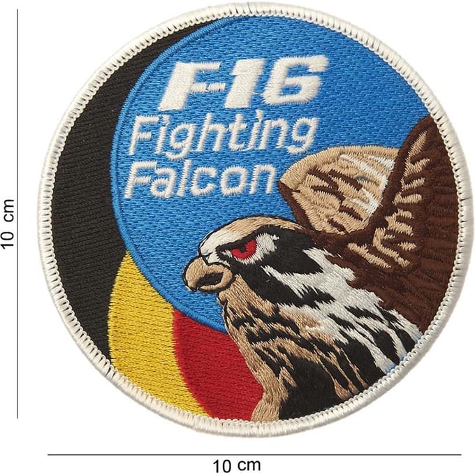 Embleem stof F-16 Fighting falcon vlag