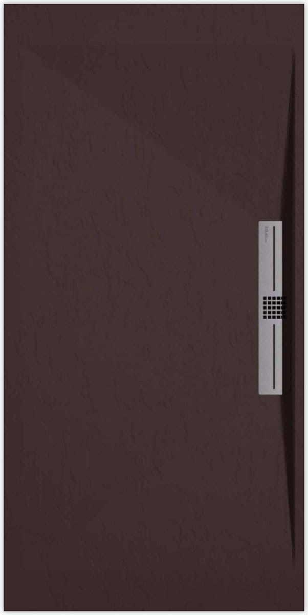 Sanifun douchebak Stone Side Chocolate Slate 1300 x 900 S