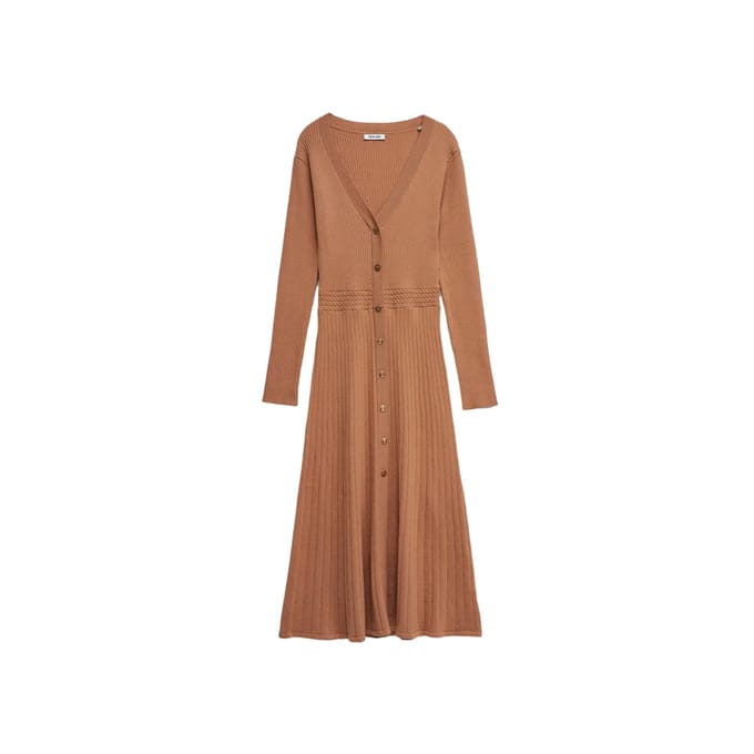 Ribgebreide Trui Jurk Dames Salsa Jeans