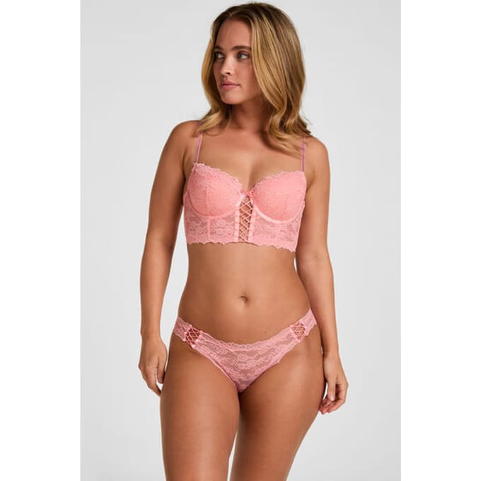 Hunkemöller Hoog Uitgesneden Brazilian Aveline Roze