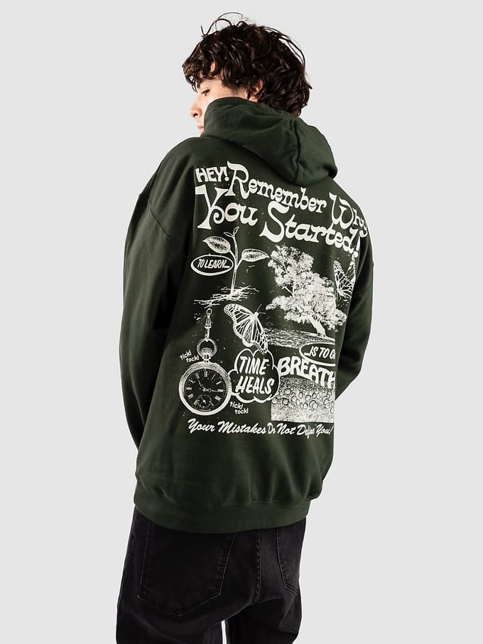 Dravus Positive Message Hoodie groen