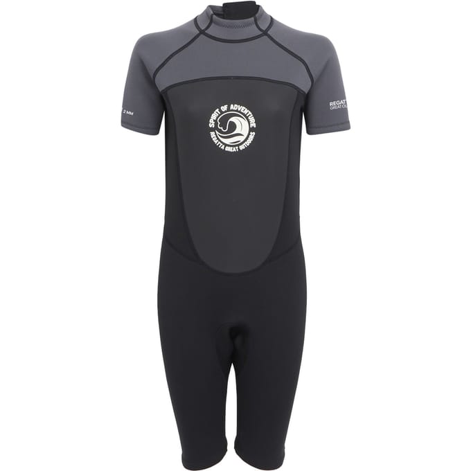 Regatta Dames/Dames Kort Wetsuit (Donkergrijs/Zwart)