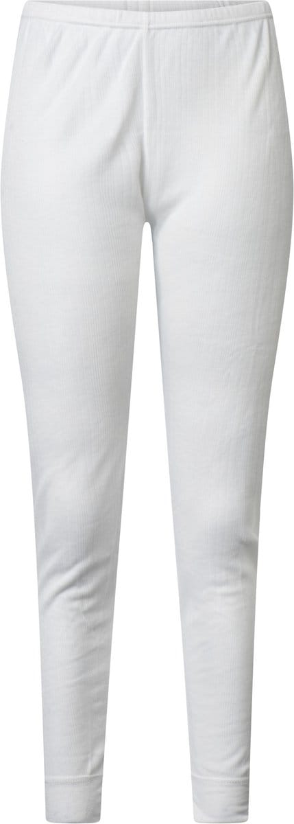 Lunatex - dames thermo broek - 50% polyester en 50% modal - wit - maat S