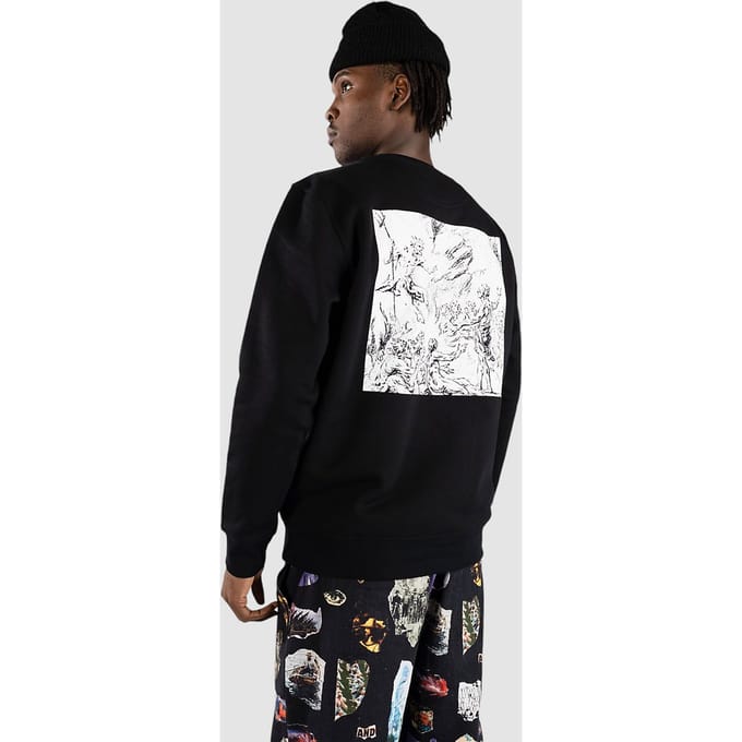 Poetic Collective Demon Crewneck Sweater zwart