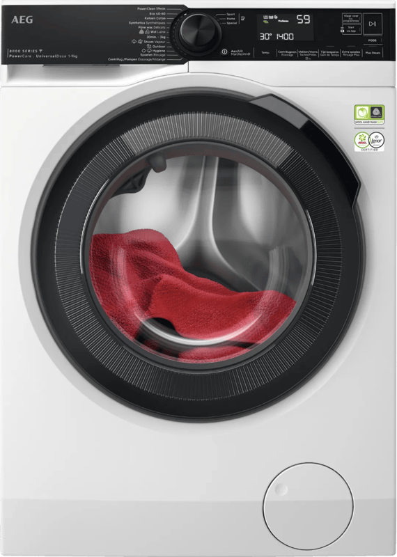 LR86CUC94 8000 PowerCare - UniversalDose Wasmachine voorlader 9 kg