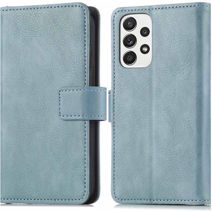imoshion Hoesje - Geschikt voor Samsung Galaxy A53 - Luxe Bookcase - Lichtblauw