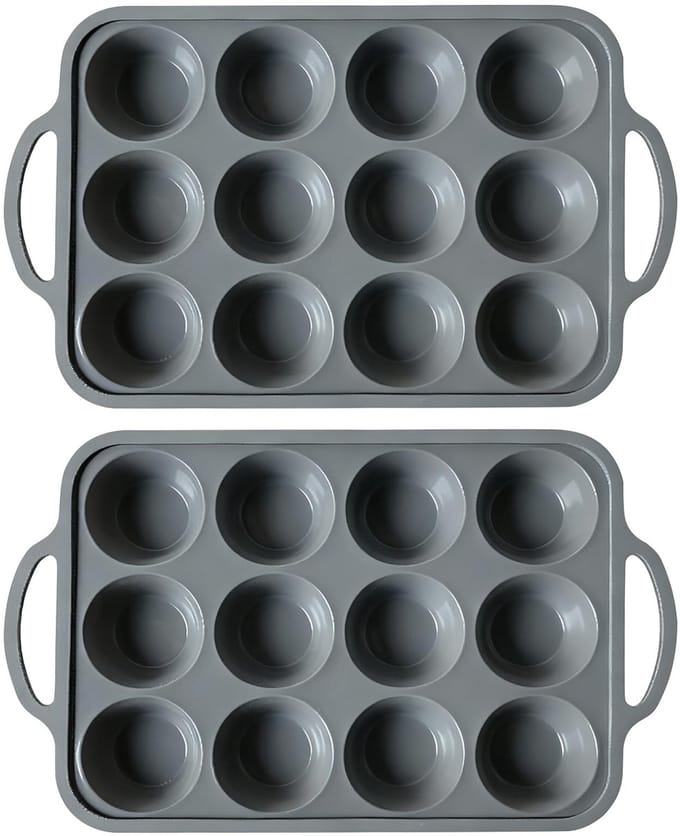 Muffinvorm met metalen versterkt frame voor cupcake
