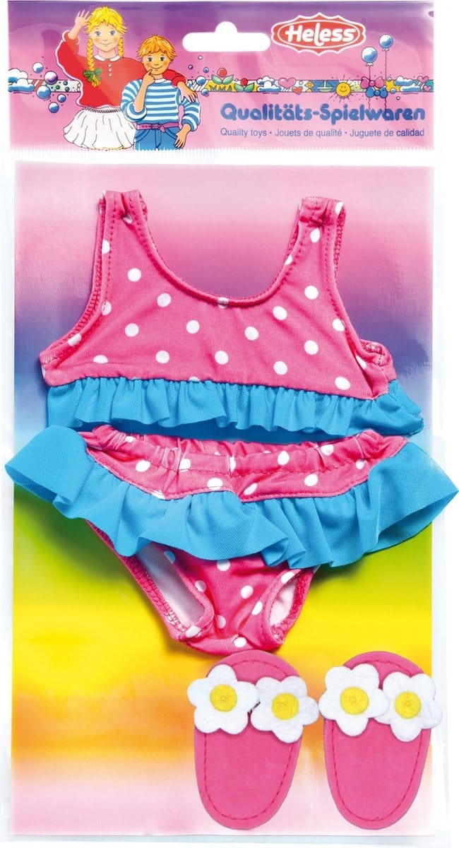 Heless Doll Bikini with Slippers 35-45 cm