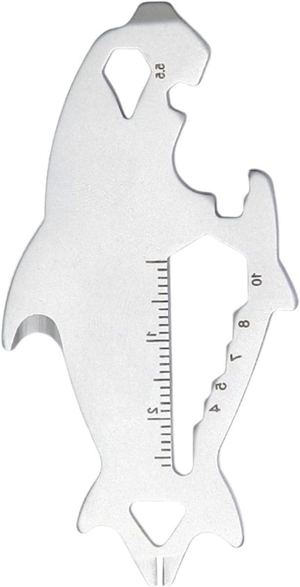 Sleutelgereedschap - Multitool - Dagelijks gebruik - Geïntegreerde liniaal - 7.5 cm - Zilver