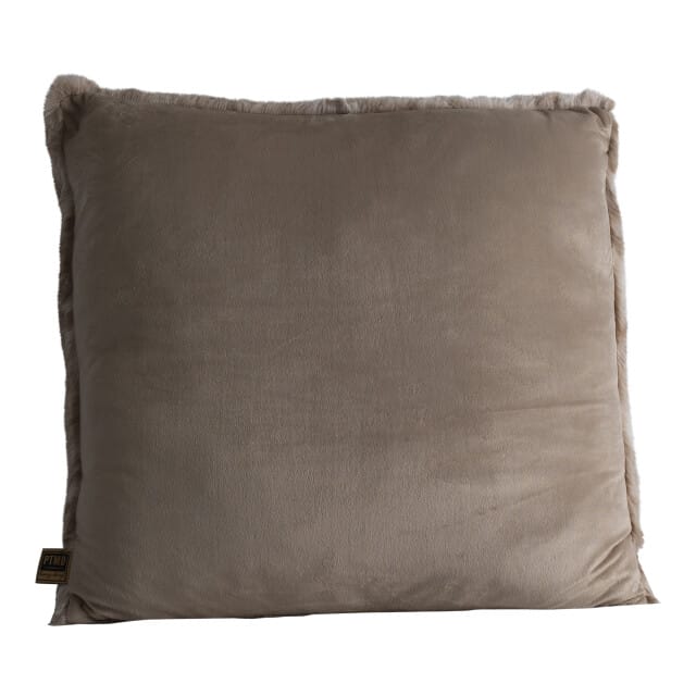 PTMD Linde Sierkussen - 60 x 10 x 60 cm - Fluweel - Bruin