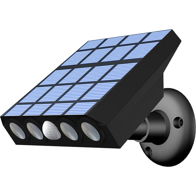 Valse beveiligingscamera Vorm LED-beveiligingslicht Gazonverlichting op zonne-energie PIR-bewegingssensor Warm wit