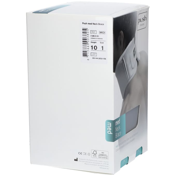 Push Med Nekbrace H10 27-36cm T1 1 Verband(en)