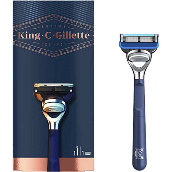Rasoir - GILLETTE - King Shave & Edging - 1 Pièce - Confort optimal - Pour homme