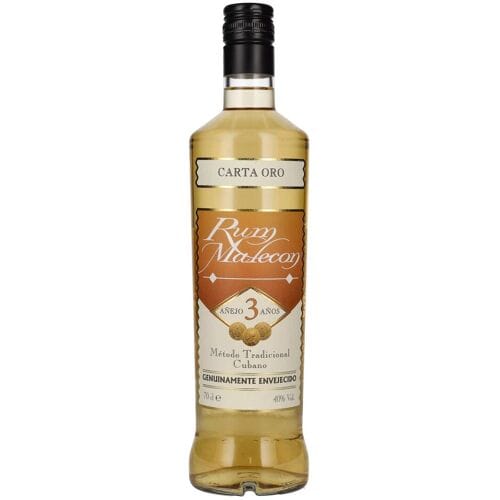Rum Malecon Añejo 3 Años Carta Oro 40% Vol. 0,7l