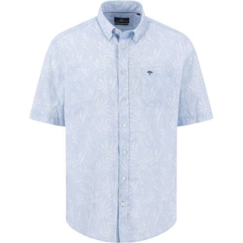 Fynch-Hatton Overhemd Premium Subtle Leaves Pattern Button-Down New Breeze / male