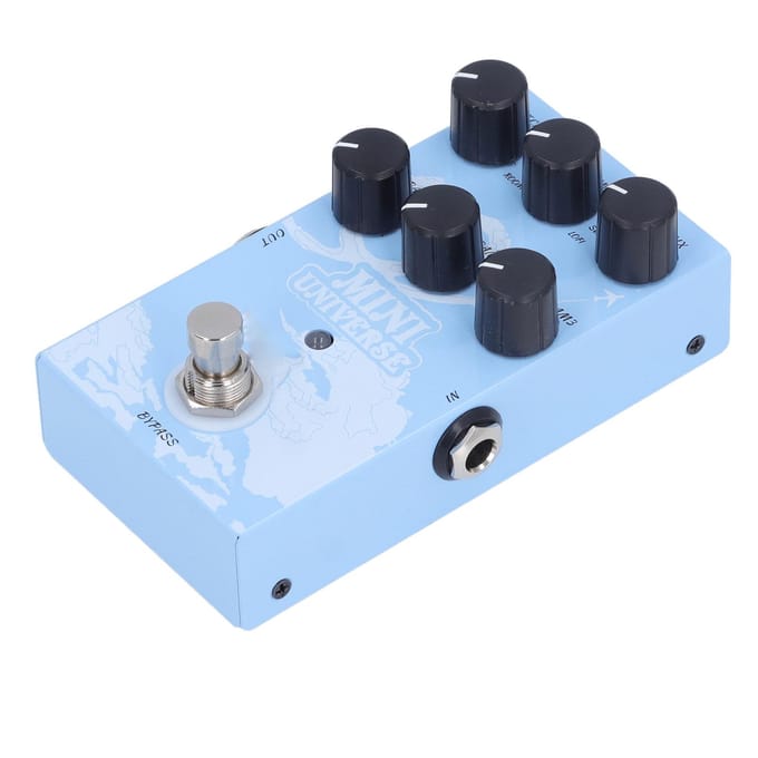 Gitaareffectpedaal 9 Reverb-types Warm Authentiek Geluid Digitale Modellering Reverb Effectpedaal white