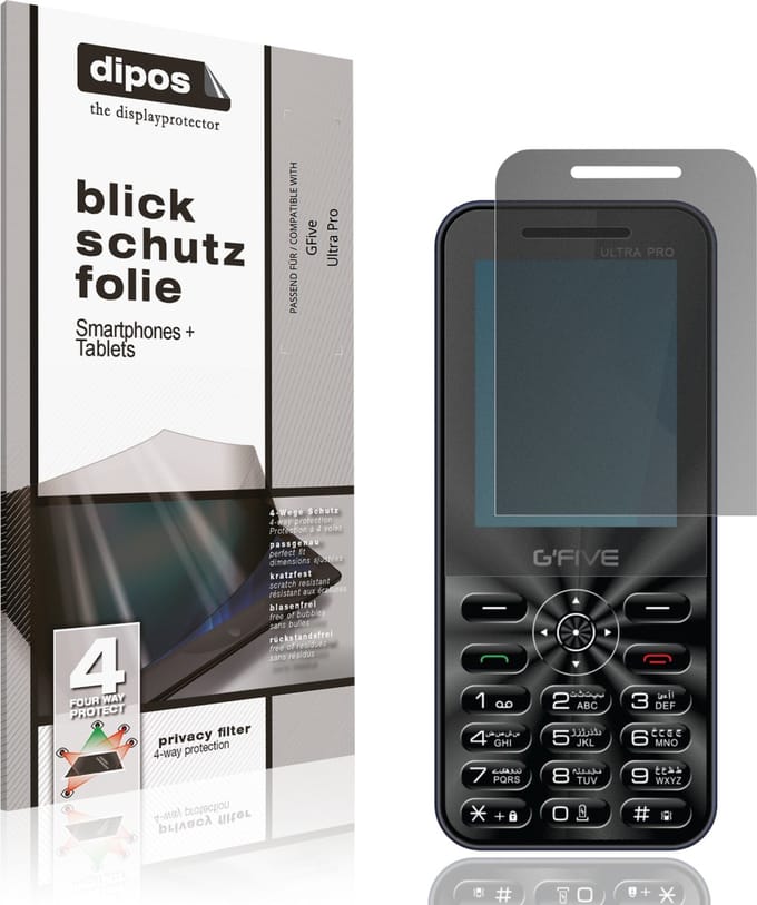 dipos – Matte Privacy Screenprotector geschikt voor GFive Ultra Pro | Anti-Spy Beschermfolie