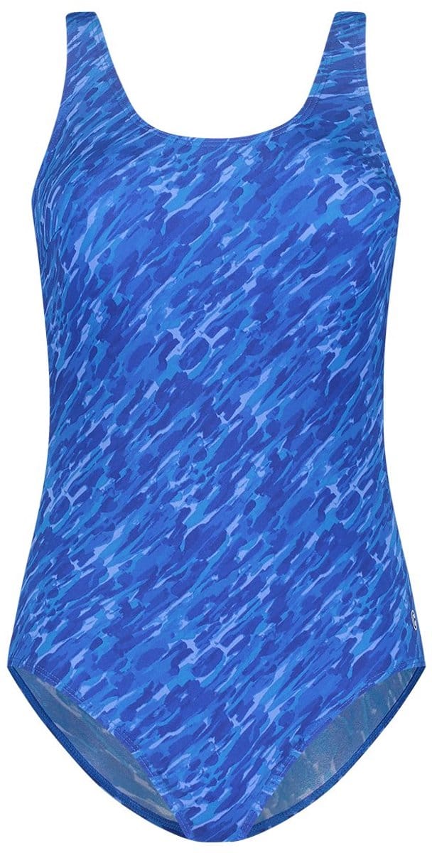 Ten Cate badpak soft cup paint stripes blue voor Dames | Maat 48
