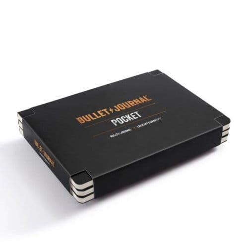 Leuchtturm1917 bullet journal flexcover dotted pocket a6, zwart, set van 3