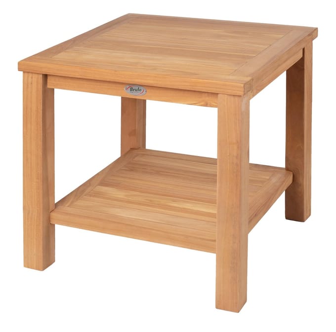 Brulo - Teak -lounge -  Tuintafel - 50 x 50 cm - bijzettafel - tuin_ - tafel