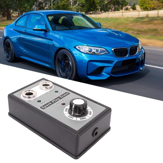 Testeur de bougie d'allumage de voiture à double trou, analyseur de bougie d'allumage, outil de Diagnostic white