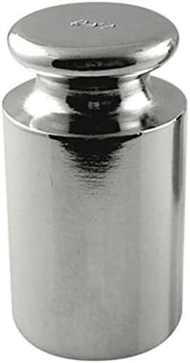 Calibration weight for digital scale, carbon steel, chrome finish, 1000G (1kg WGT)