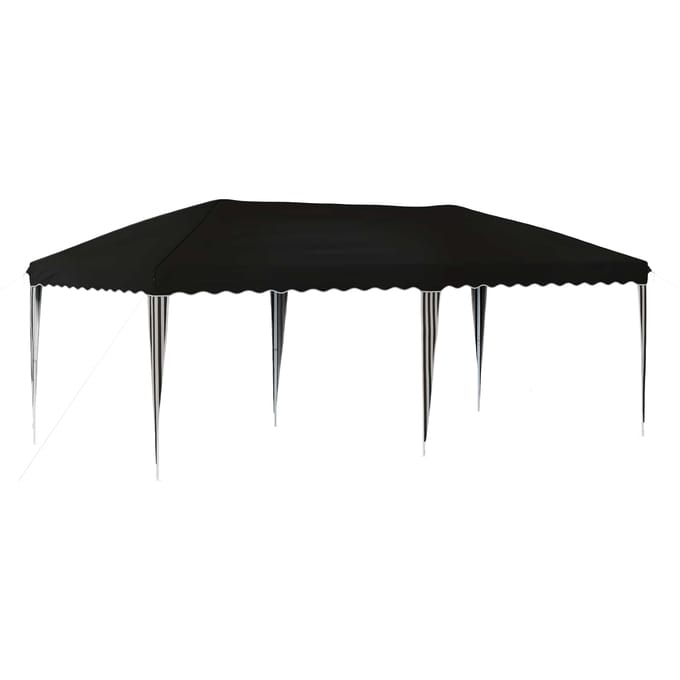 vidaXL - Pop-up - Feesttent - 575 - x - 290 - x - 245 - cm - Zwart