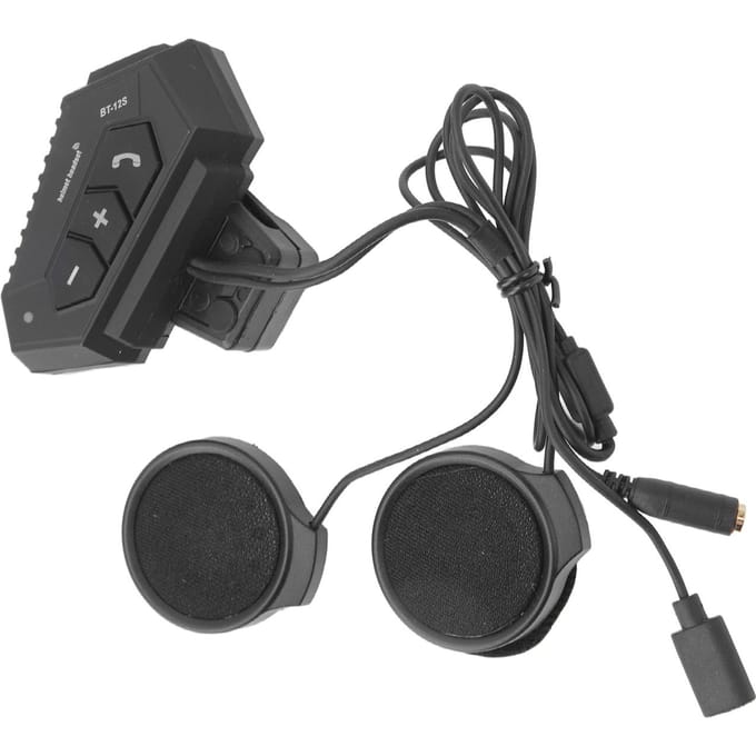 Motorfiets Bluetooth Communicatie Headset 2000mah Draadloze Waterdichte Helm Headset voor black