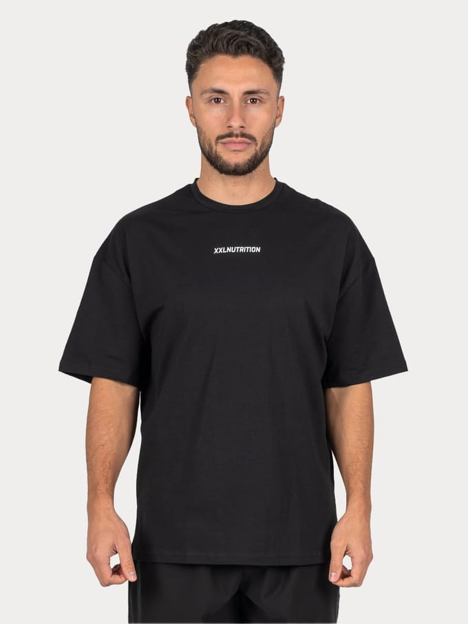 XXL Sportswear Rival Oversized T-Shirt - Black Zwart L