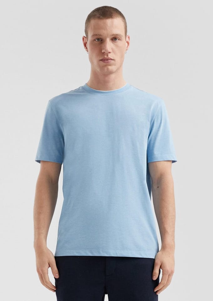 Basic T-shirt Met Ronde Hals QS