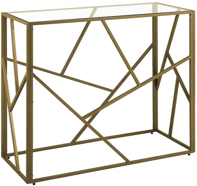 ORLAND - Consoletafel - Goud - Glas