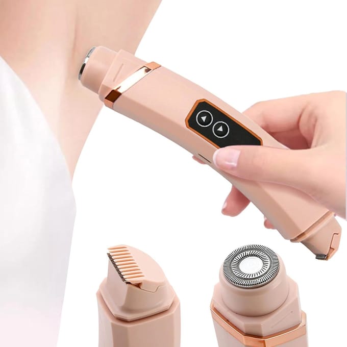 Dames Trimmer - Elektrisch Scheerapparaat - Intieme Verzorging - Dubbele Scheerkop - Draagbaar Model