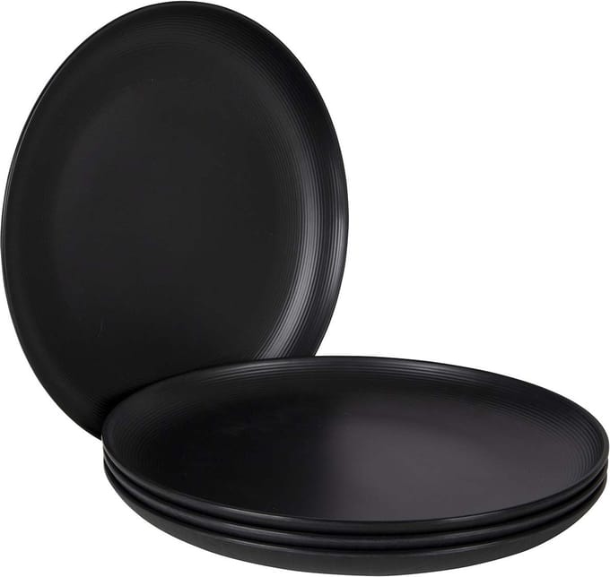 Bo-Camp - Industrial - Dinerbord - Orville - 4 Stuks - Zwart
