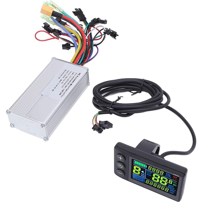 LCD Displaypaneel Borstelloze Motor Controller Kit 36V 48V 60V 450W 500W Sinusgolf Motor Snelheid Controller voor Elektrische white