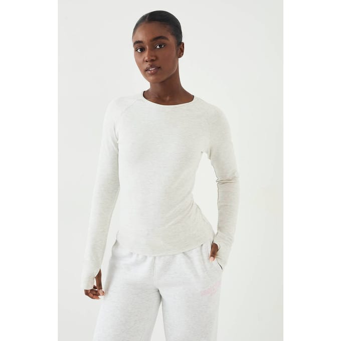 Dames DSGN Studio Ultra Sculpt Lange Mouwen Top | Ash Grey | Maat: Medium