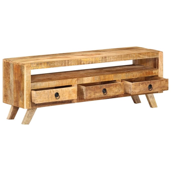 vidaXL - Tv-meubel - 110x30x40 - cm - massief - mangohout