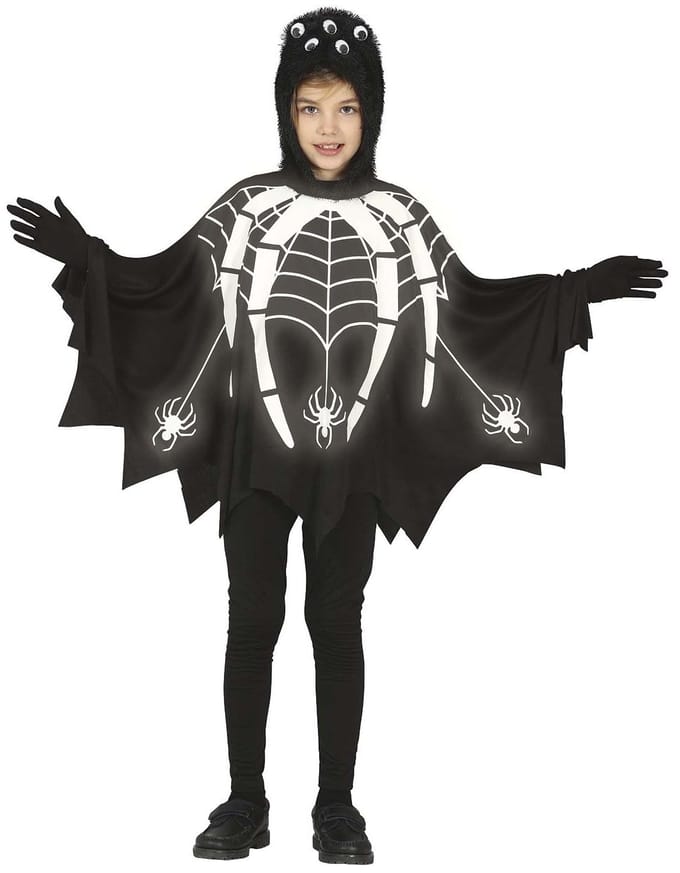 Fiestas Guirca - Spin glow in the dark poncho (7-9 jaar)
