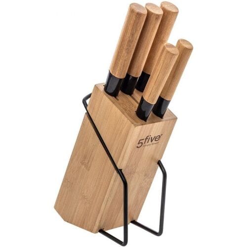 Set Messen met Houten Basis 5five (32,5 x 22,5 x 7,5 cm)