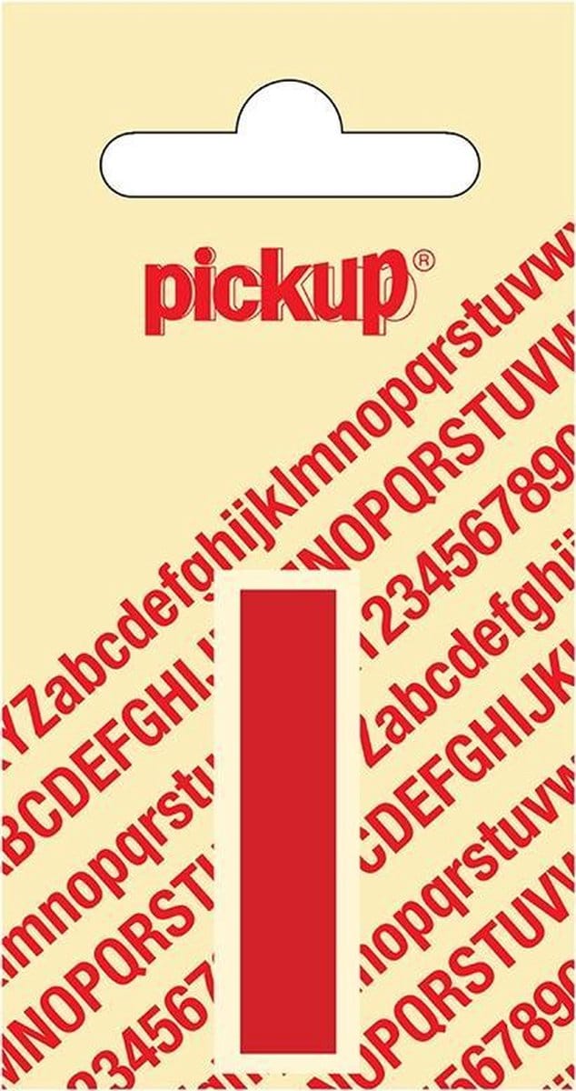 Pickup plakletter Helvetica 40 mm - rood I