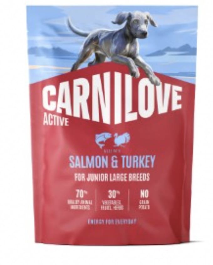 Carnilove Active Dog Dry Made with Salmon & Turkey for Junior Large Breeds 1,5 kg