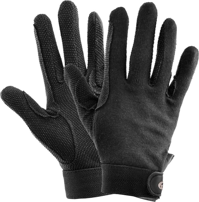 Elt Rijhandschoen Picot Winter - Ruiteraccessoires - Zwart Kind 4-6 Jaar