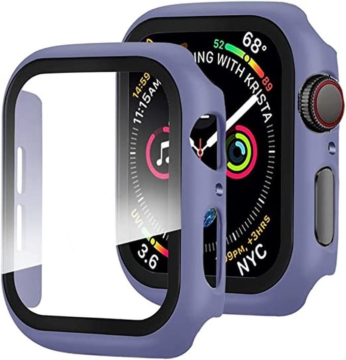 Arara screenprotector Apple watch case Paars - watch case 44 mm
