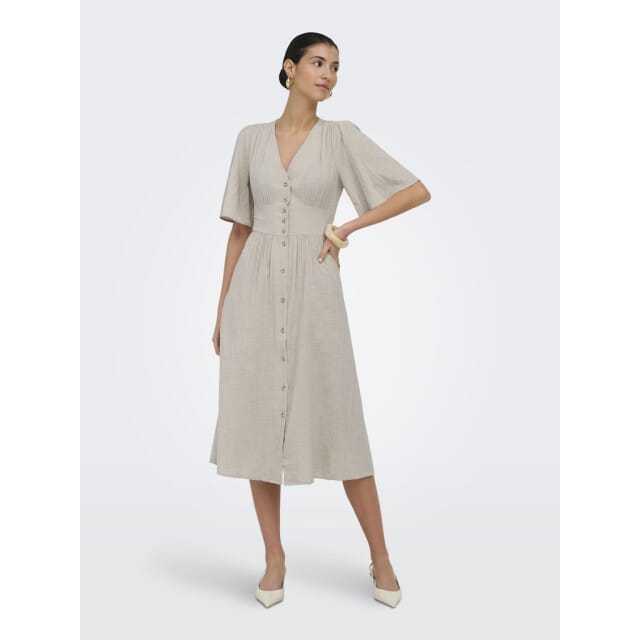 ONLY - ONLTIZANA 2/4 MIDI DRESS WVN NOOS Dames Jurk