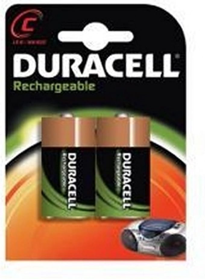 Duracell C-HR14 2 Stuks, oplaadbaar