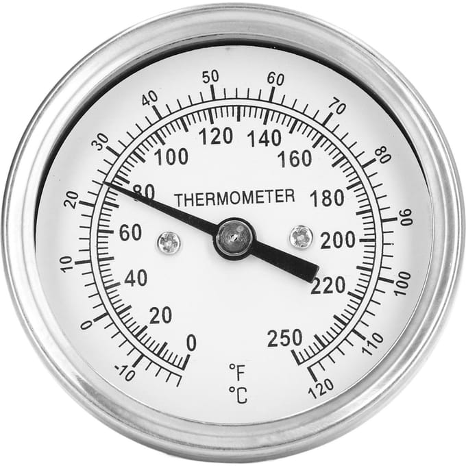?18?120 celsius Wijzerplaat Thermometer Barbecue Oven Bimetaal Thermometer Wijzer Type Temperatuurmeter white