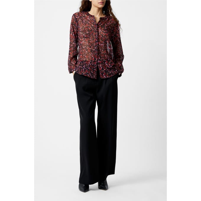 French Connection Clara Button Thru Top Black Taglia: 6 | Magliette intime Outlet | Donna | Nero