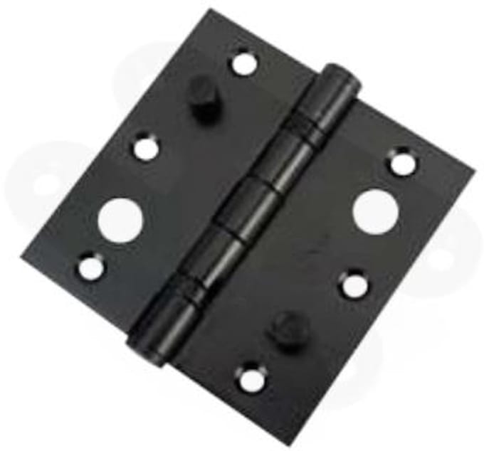 Zwart RVS Veiligheidsscharnier kogellager 101,6x101,6x3mm rechte hoek