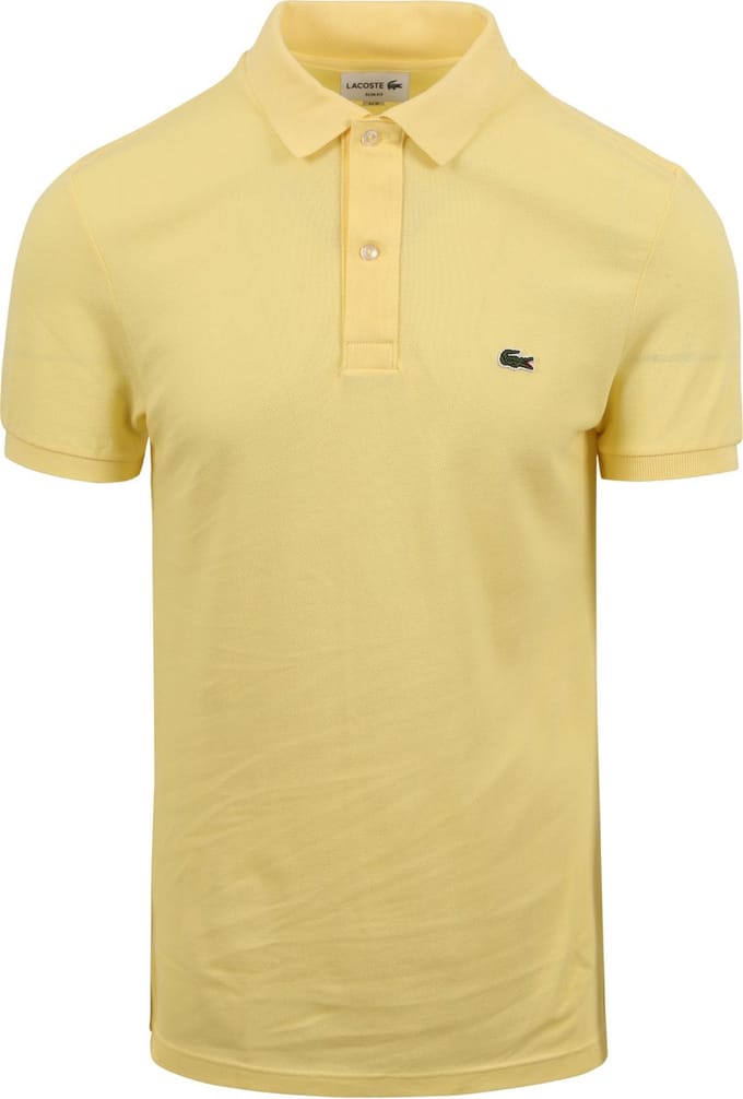 Lacoste Piqué Polo Geel - Maat 4XL - Heren