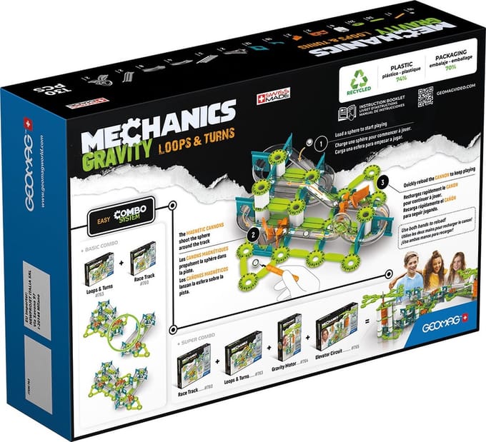 Geomag Magneet speelgoed Mechanics Gravity RE Loops & Turns 130