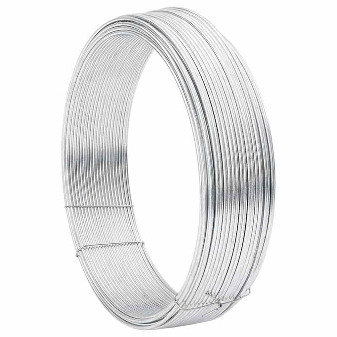 vidaXL Hek binddraad Zilver 80 m Warm verzinkte draad